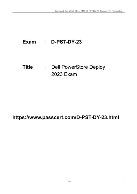 D-PSC-DY-23 Dumps