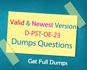 D-PST-OE-23 Dumps