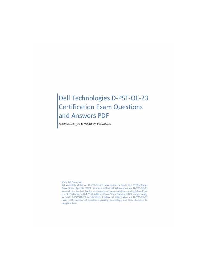 Certification D-PST-OE-23 Exam Cost