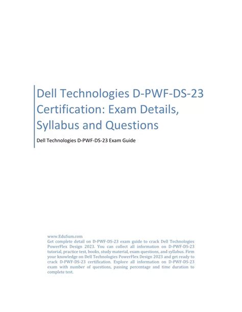 D-PWF-DS-23 Prüfungs Guide