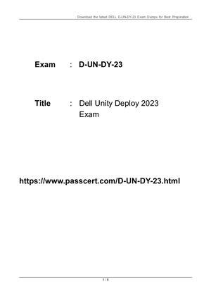 D-UN-DY-23 Testfagen