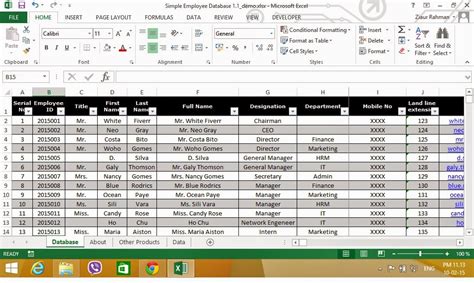 D10 Simple Employee Database 1.1
