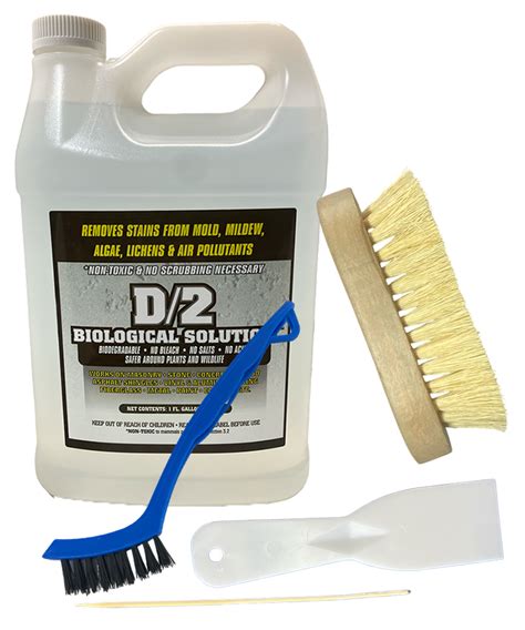 The Schlitzberger family recommends D/2 Biological Solution for safely cleaning headstones, markers, monuments and statuary. D/2 Biological Solution is a biodegradable, easy to use liquid that removes stains from mold, algae, mildew, lichens and air pollutants. It is effective on marble, granite, limestone, brownstone, travertine, masonry ...