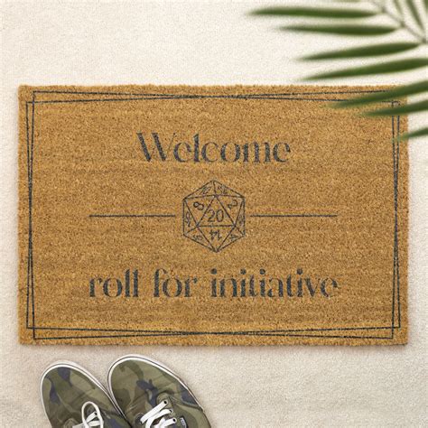 D20 welcome mat. .  ...