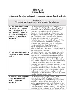 D268 wgu task 1 answers reddit.  The course emphasizes methodologies for identifying bia...