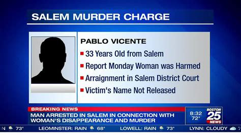 DA: Salem man arrested on murder charge in woman’s disappearance