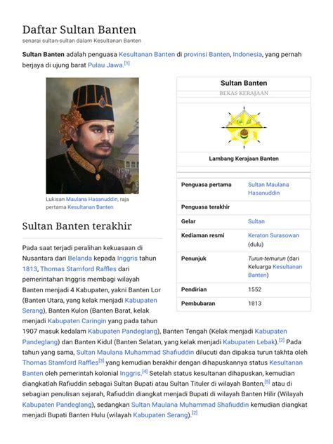 Daftar Sultan Banten - Wikipedia bahasa Indonesia, ensiklopedia bebas - wintechmobiles.com
