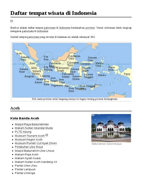 Daftar tempat wisata di Indonesia - Wikipedia bahasa … - muktibox.com
