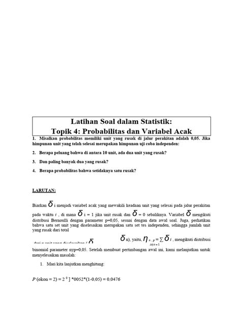 Daftar topik probabilitas - Wikipedia bahasa Indonesia, ensiklopedia bebas - wintechmobiles.com