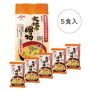 DAICHI NO OKURIMONO Freez dry Miso Soup 5 Pack …