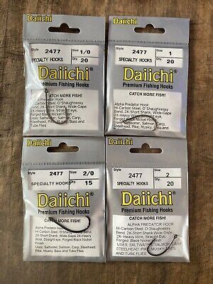 DAIICHI 2477 Alpha Predator Hook Bass, Musky, Pike Or Large …