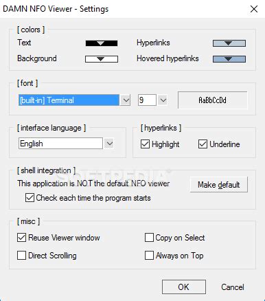DAMN NFO Viewer for Windows