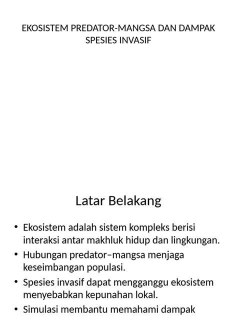Dampak Spesies Invasif terhadap Biodiversitas di Ekosistem … - raincitystudios.com
