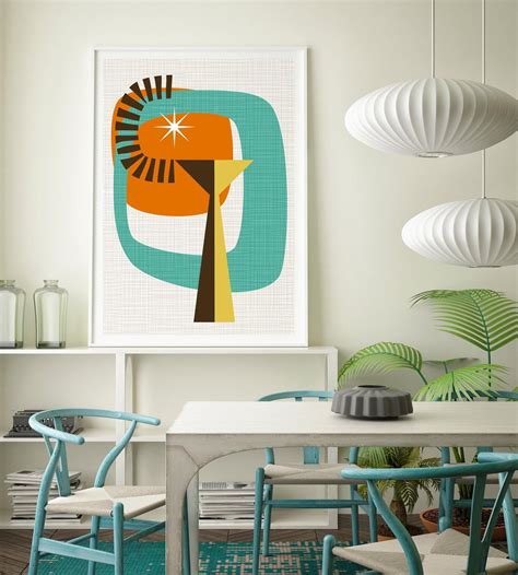Danish Midcentury Modern Wall Art - Etsy - muktibox.com