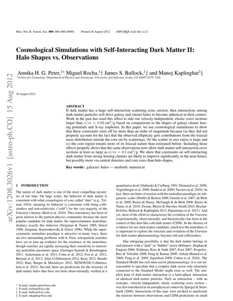 Dark Matter Annihilation Feedback in Cosmological Simulations II: The ... - muktibox.com