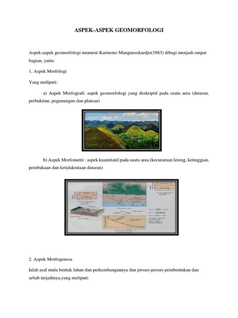 DASAR GEOMORFOLOGI DAN ASPEK-ASPEK GEOMORFOLOGI - wintechmobiles.com