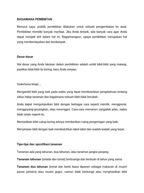 Dasar-dasar Menyimpan Benih - raincitystudios.com