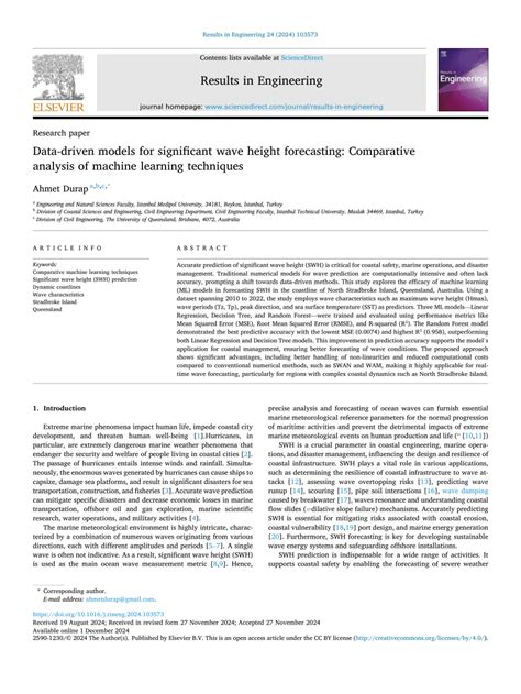 Data-driven models for significant wave height forecasting: … - raincitystudios.com