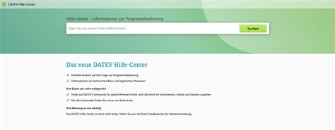 DATEV Hilfe-Center