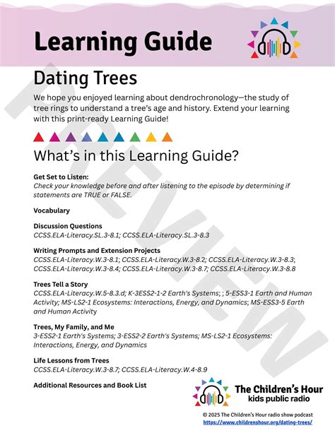 Dating Trees Learning Guide PDF - The Children's Hour - muktibox.com