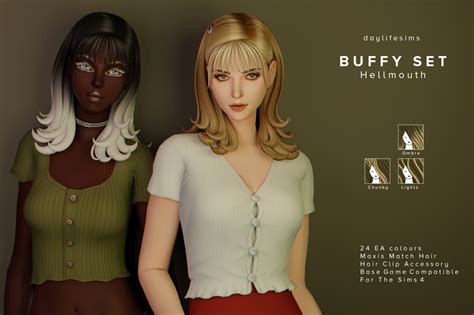 DAYLIFE SIMS — BUFFY HAIR SET - Hellmouth And finally …