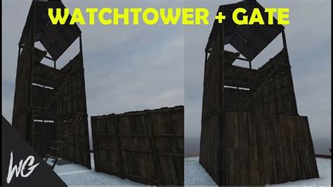 DAYZ How to Build a Watchtower with Door YouTube