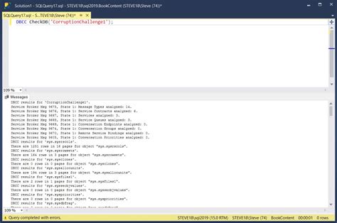 DBCC CHECKDB errors - Database Administrators Stack Exchange - coolestguyplanet.net