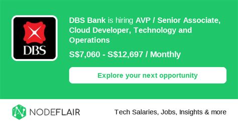 DBS Bank hiring AVP/Senior Associate, Trade Asset Management