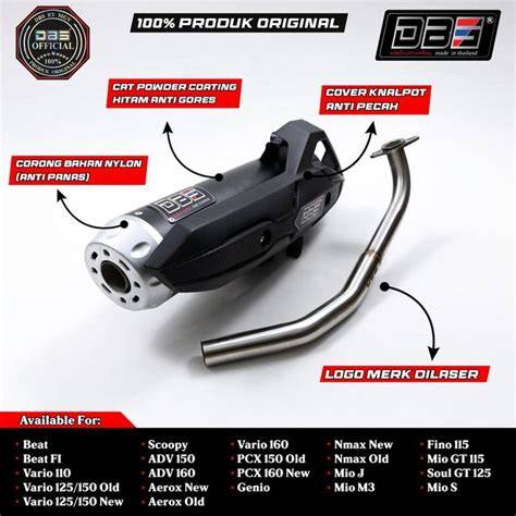 DBS Knalpot Pro Racing Motor Matic Full Set - Shopee … - raincitystudios.com