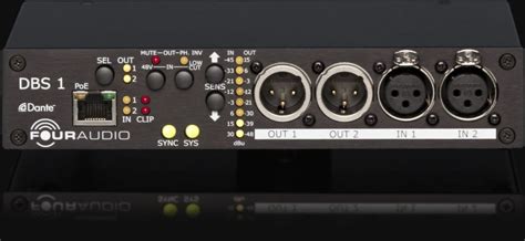 DBS1 - 2 Channel I/O Dante Breakout Box - Four Audio