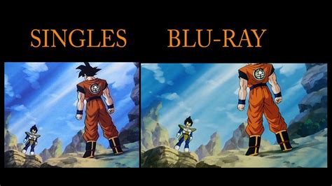 DBZ Comparison Season Sets Dvds VS Blu Ray Season Sets