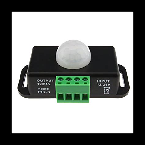 DC 12V 24V 8A Automatic Adjust PIR Motion Sensor Switch IR Infrared