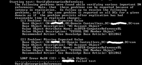 DCDIAG Errors 0xC0002719 & 0x0000272C - The …