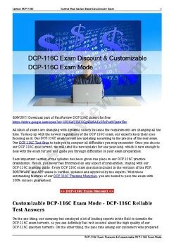 DCP-116C Exam