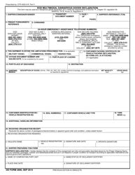 DD Form 2890 Download Fillable PDF or Fill Online DoD Multimodal Dangerous Goods Declaration