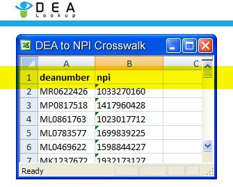 DEA Number NPI Lookup