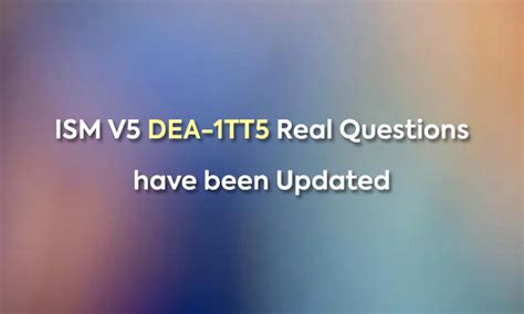 DEA-1TT5 Echte Fragen