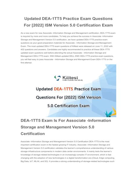 DEA-1TT5 Examsfragen