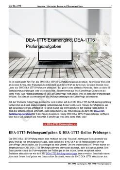 DEA-1TT5 Originale Fragen