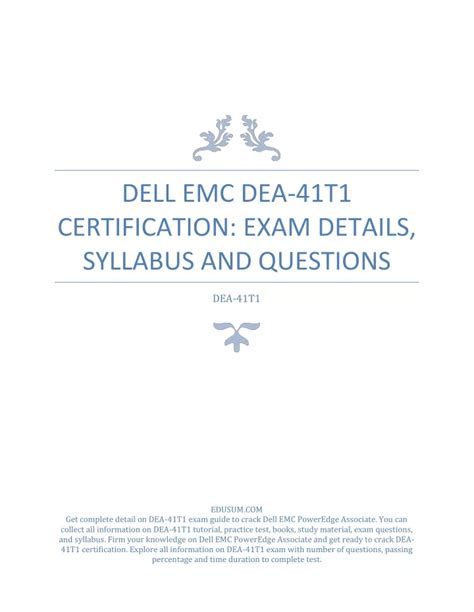 DEA-41T1 Certification Exam Dumps