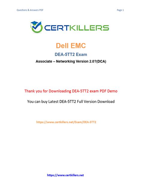 DEA-5TT2 PDF Demo