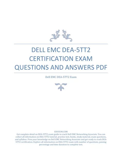 DEA-5TT2 Prüfungsunterlagen