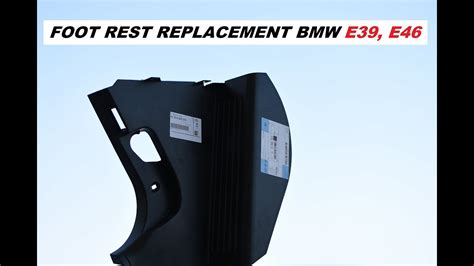 DEAD PEDAL REPLACEMENT BMW E39, E46 - YouTube