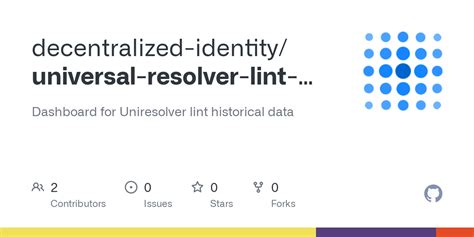 decentralized-identity/universal-resolver - GitHub - coolestguyplanet.net