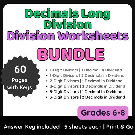 Decimal long division worksheets | K5 Learning - wintechmobiles.com