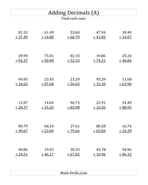 Decimals Addition & Subtraction for Grade 5 | K5 Learning - wintechmobiles.com