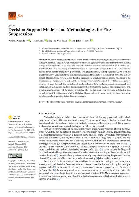 Decision Support Models and Methodologies for Fire … - raincitystudios.com