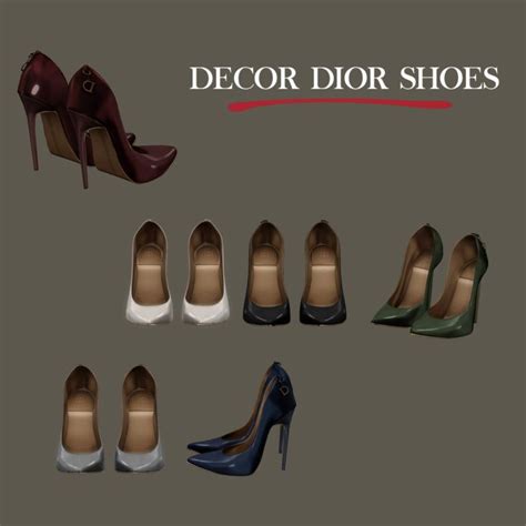 DECOR DIOR SHOES Sims, Sims 4, Sims 4 cc shoes