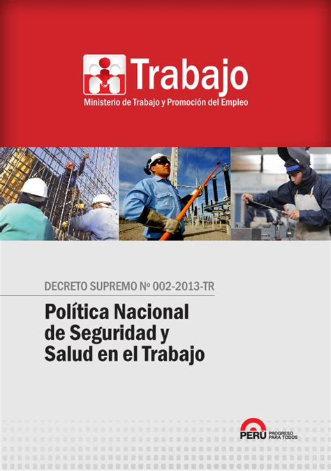 DECRETO SUPREMO N° 002-2013-TR - El Peruano