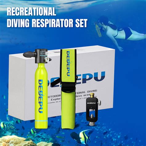 DEDEPU Mini Scuba Diving Kit Oxygen Tank Hand Pump …